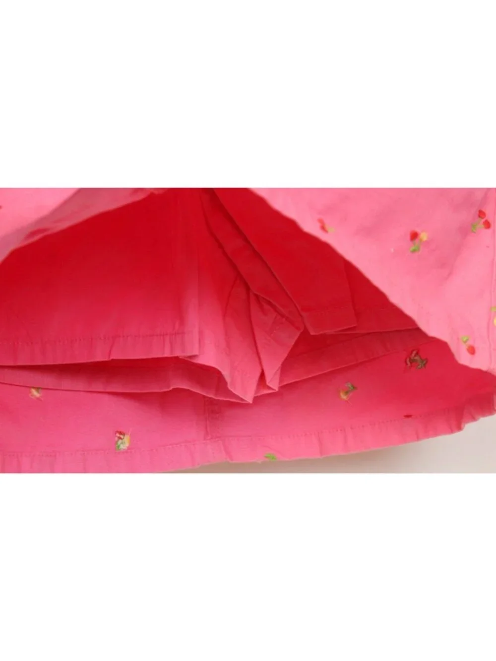 2008 Gymboree Cherry Baby Pink Skorts sz 10 Adjustable Waist Embroidered Pockets